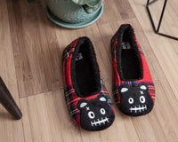 SL05 Tartan Punk Rock Panda Slipper