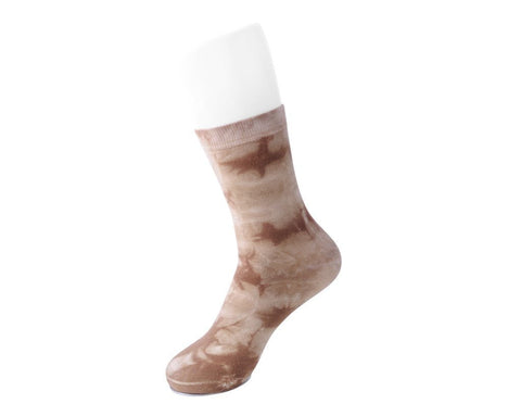 TSK1109 Tie-Dye Chocolate Women's Crew Sock TSK1109-OS
