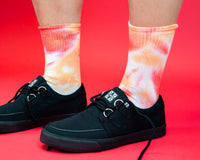 TSK1106 Tie-Dye Orange Crew Sock TSK1106-OS