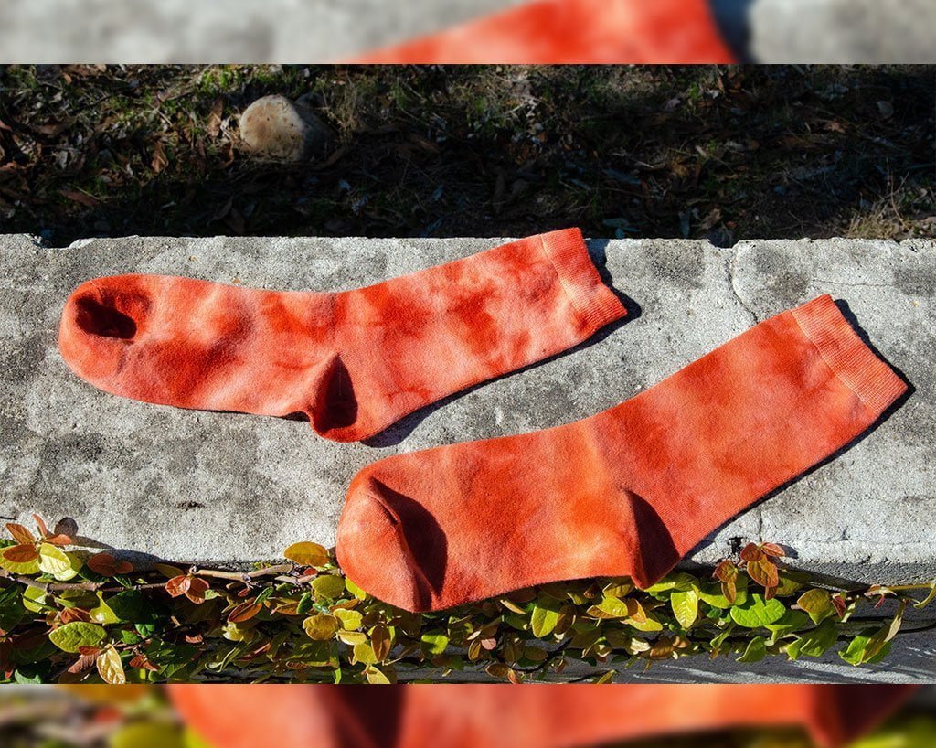 TSK1111 Tie-Dye Tangerine Women's Crew Sock TSK1111-OS