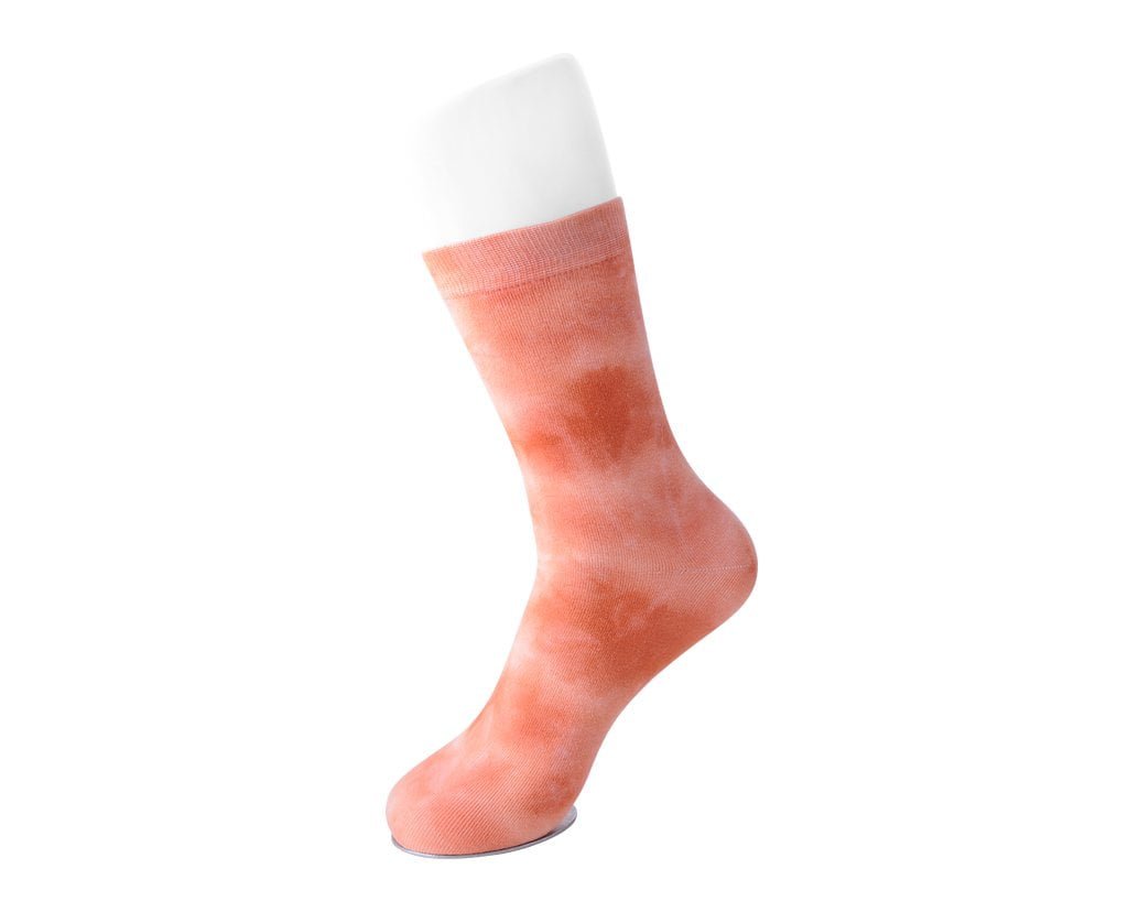TSK1111 Tie-Dye Tangerine Women's Crew Sock TSK1111-OS