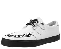 A9179 White Leather D-Ring Sneaker