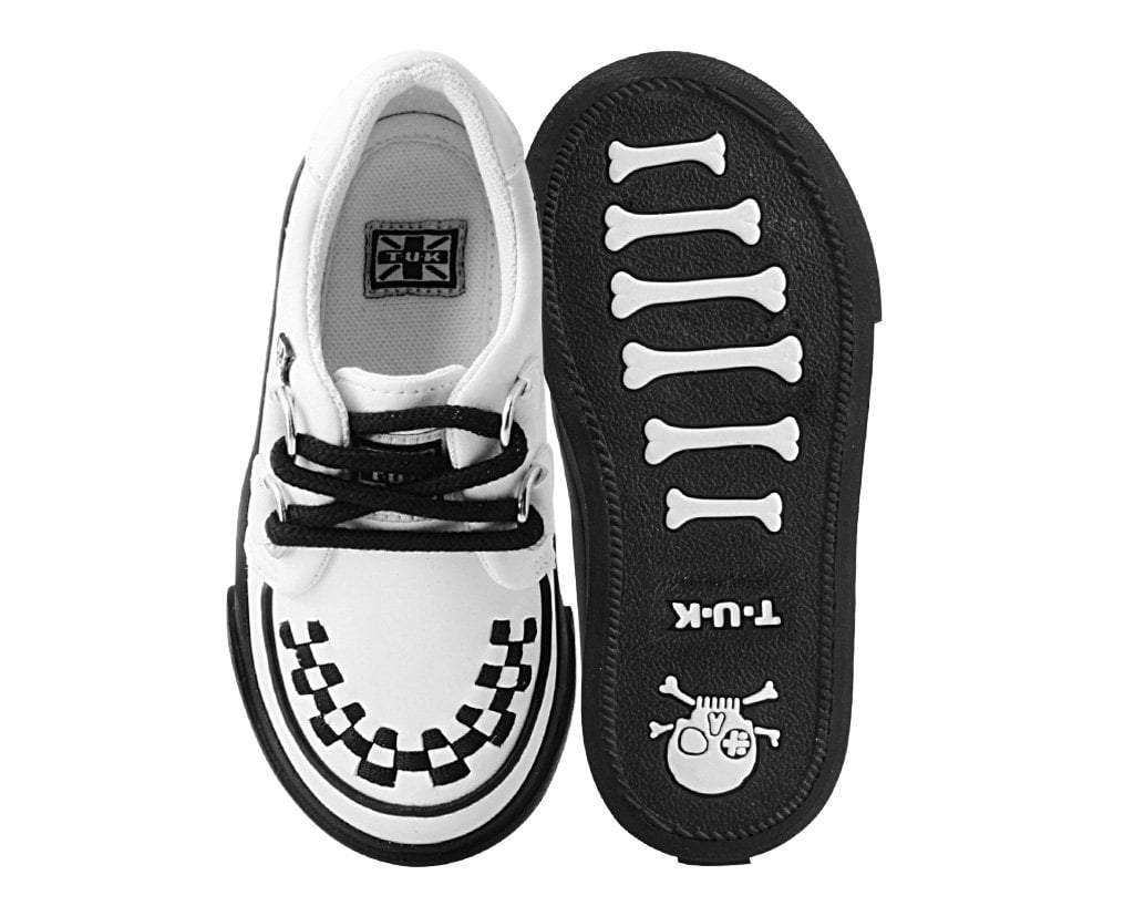 A9788B White TUKskin™ 2-Ring Creeper Toddler Sneaker