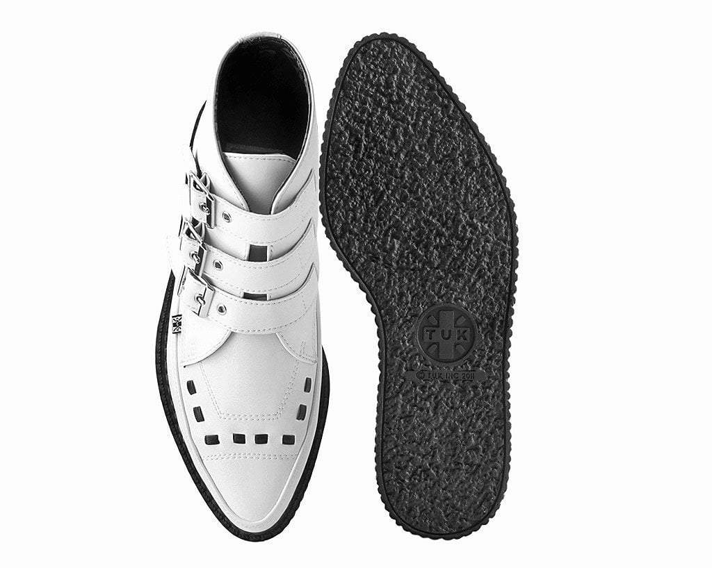 White TUKskin™ 3-Buckle Boot - T.U.K.A9683-03