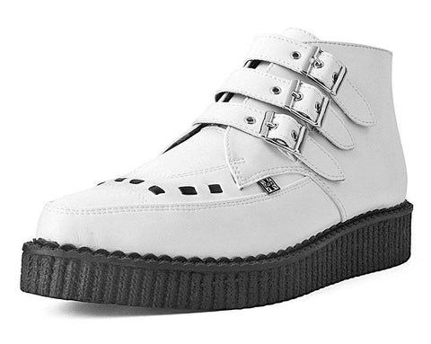 White TUKskin™ 3-Buckle Boot - T.U.K.A9683-03