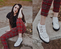 White TUKskin™ 3-Buckle Boot - T.U.K.A9683-03