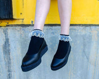 TSK1065 Women's Black Lace Eyelet Sock TSK1065-OS