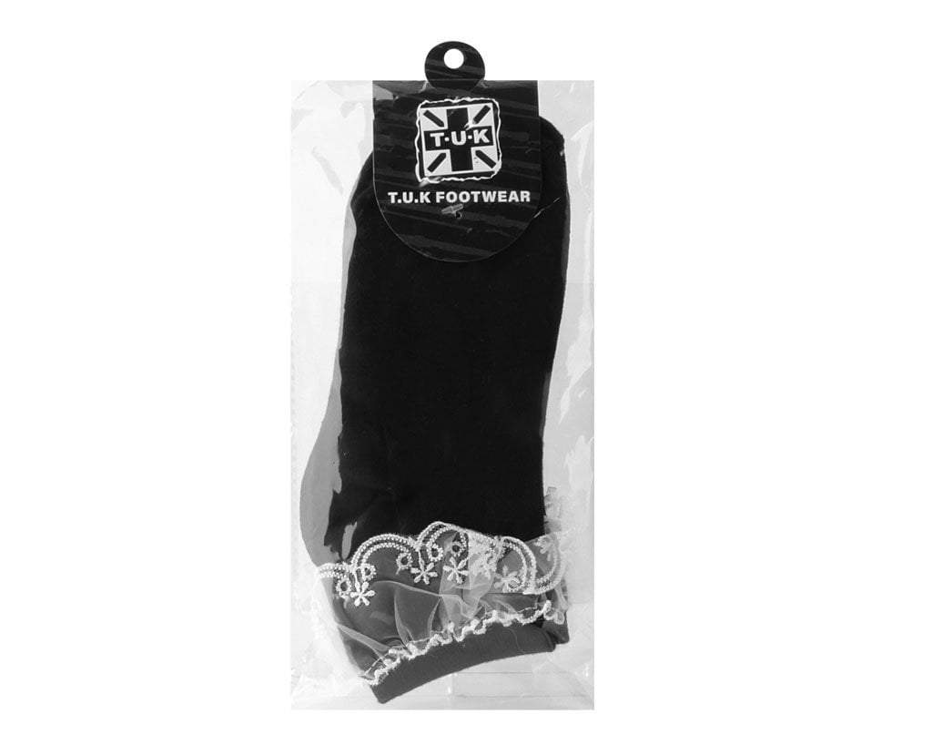 TSK1065 Women's Black Lace Eyelet Sock TSK1065-OS