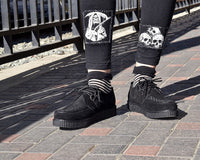 TSK1097 Womens Black & Sheer Stripe Sock TSK1097-OS