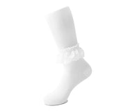 TSK1094 Women's White Knit Lace Sock TSK1094-OS